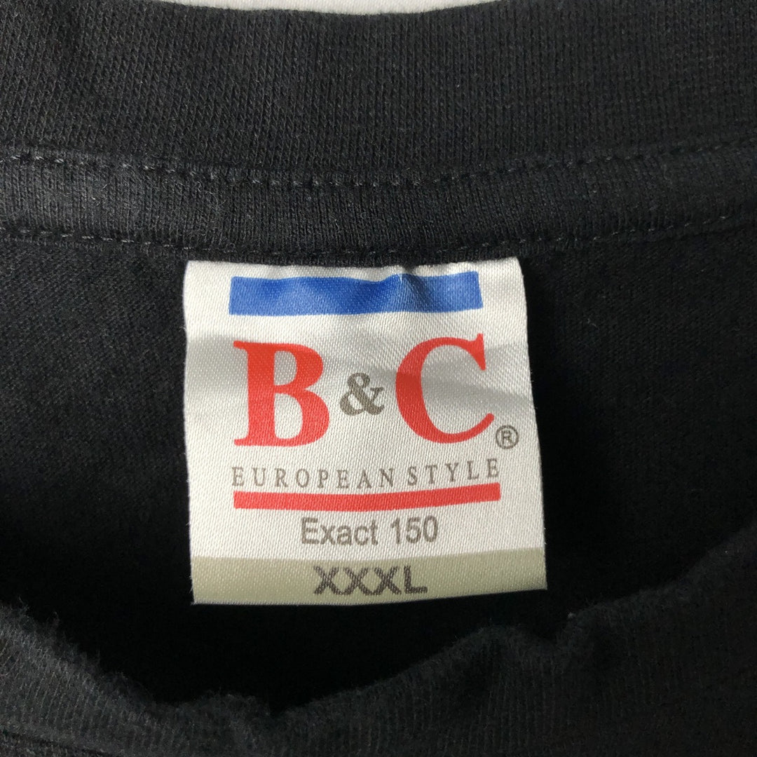 Big Size B AND C COLLECTION LEYENDAS DEL ROCK Festival Band T-Shirt (Men's XXXL equivalent) cotton black type Vintage Second Hand