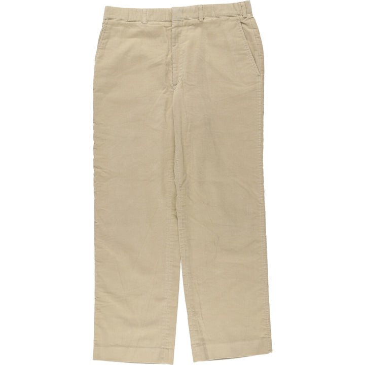2000'S LANDS' END corduroy pants, made in the USA, men's size W34 cotton Beige type Vintage Second Hand