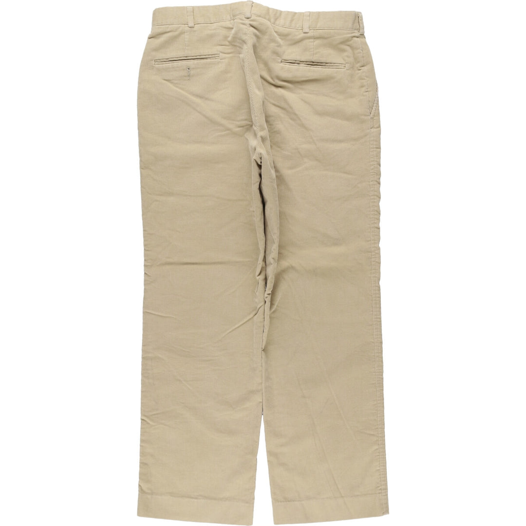 2000'S LANDS' END corduroy pants, made in the USA, men's size W34 cotton Beige type Vintage Second Hand