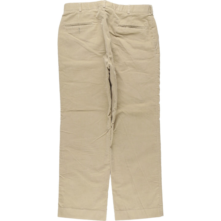 2000'S LANDS' END corduroy pants, made in the USA, men's size W34 cotton Beige type Vintage Second Hand