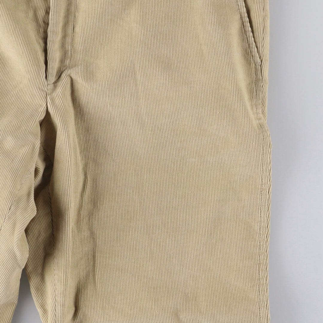 2000'S LANDS' END corduroy pants, made in the USA, men's size W34 cotton Beige type Vintage Second Hand