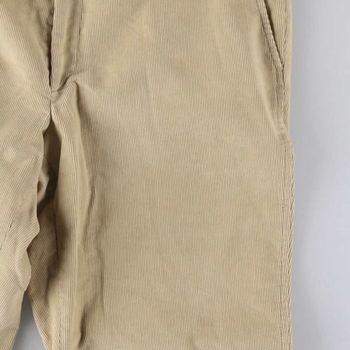 2000'S LANDS' END corduroy pants, made in the USA, men's size W34 cotton Beige type Vintage Second Hand