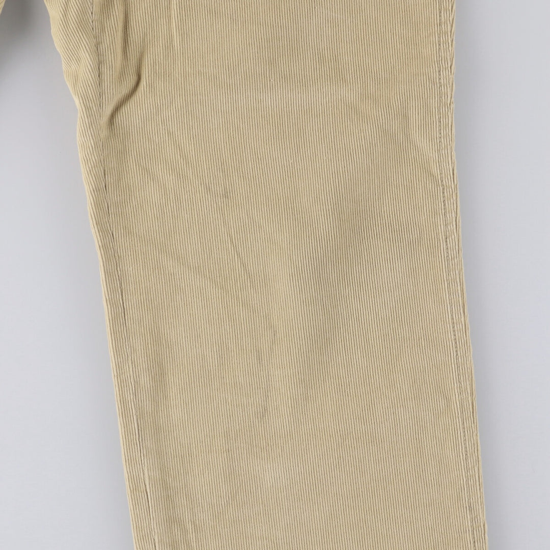 2000'S LANDS' END corduroy pants, made in the USA, men's size W34 cotton Beige type Vintage Second Hand