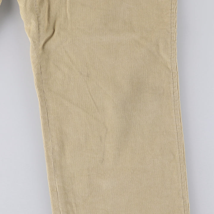 2000'S LANDS' END corduroy pants, made in the USA, men's size W34 cotton Beige type Vintage Second Hand