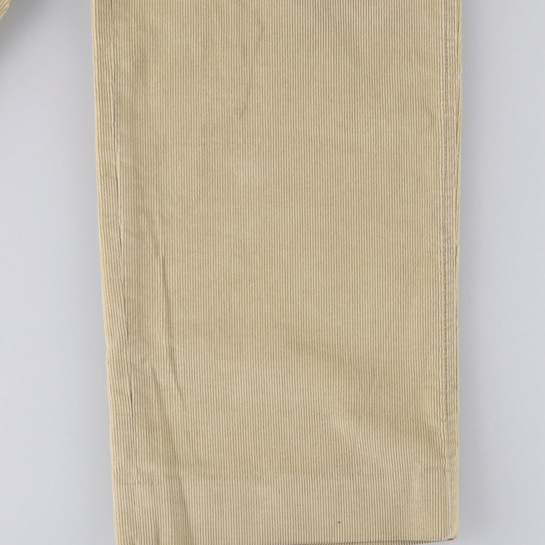 2000'S LANDS' END corduroy pants, made in the USA, men's size W34 cotton Beige type Vintage Second Hand