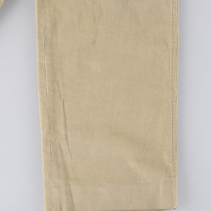 2000'S LANDS' END corduroy pants, made in the USA, men's size W34 cotton Beige type Vintage Second Hand