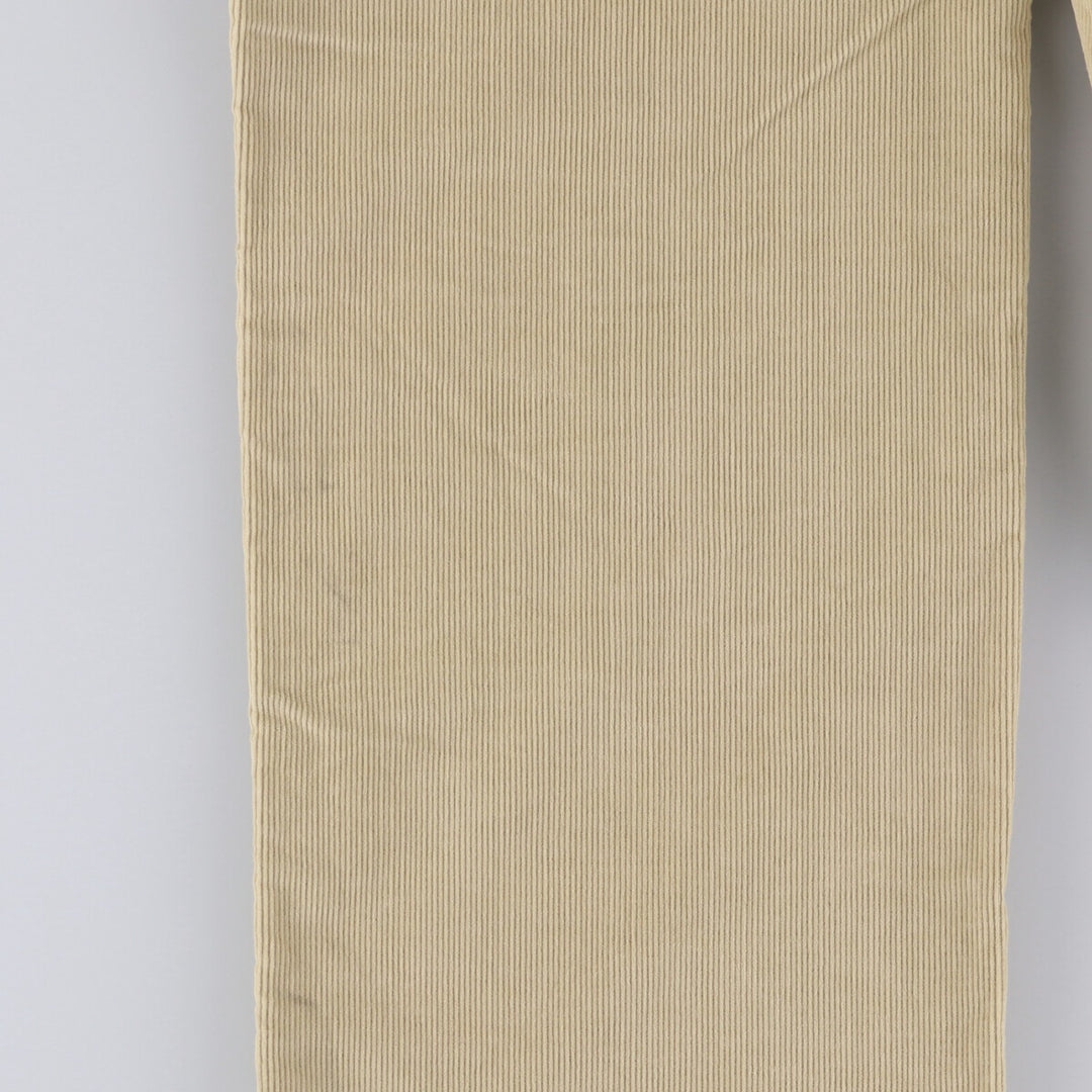 2000'S LANDS' END corduroy pants, made in the USA, men's size W34 cotton Beige type Vintage Second Hand