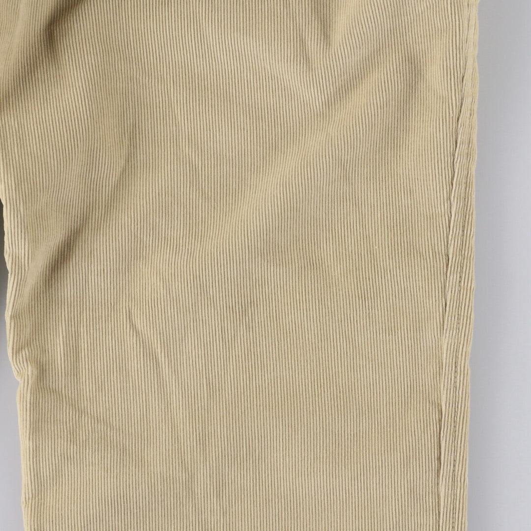 2000'S LANDS' END corduroy pants, made in the USA, men's size W34 cotton Beige type Vintage Second Hand