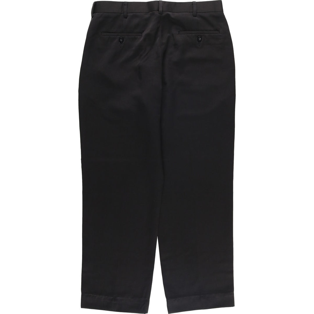 AXIST Men's Slacks Pants (Size W34) polyester black type Vintage Second Hand