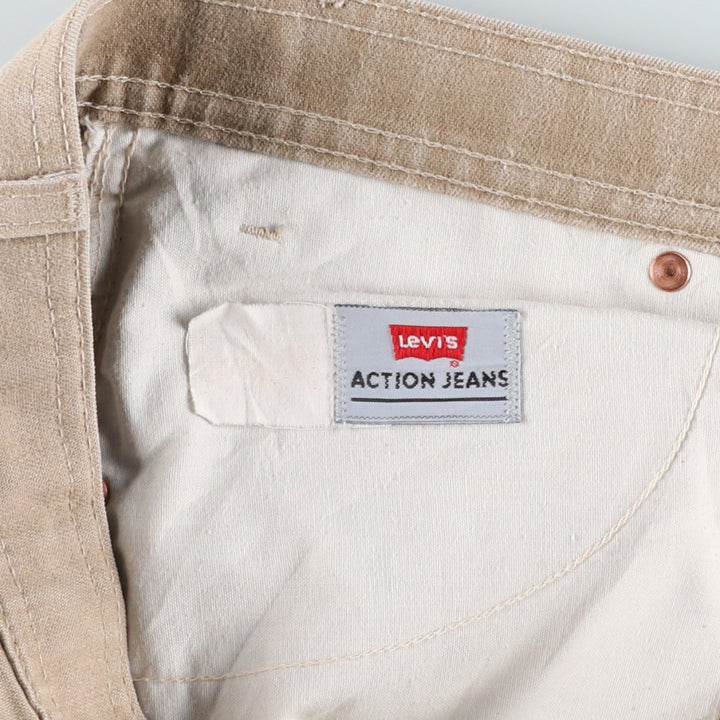 90s-00'S Levi's Action Jeans Straight Denim Pants, Men's W35 (approx.), Vintage unclear Beige type Vintage Second Hand