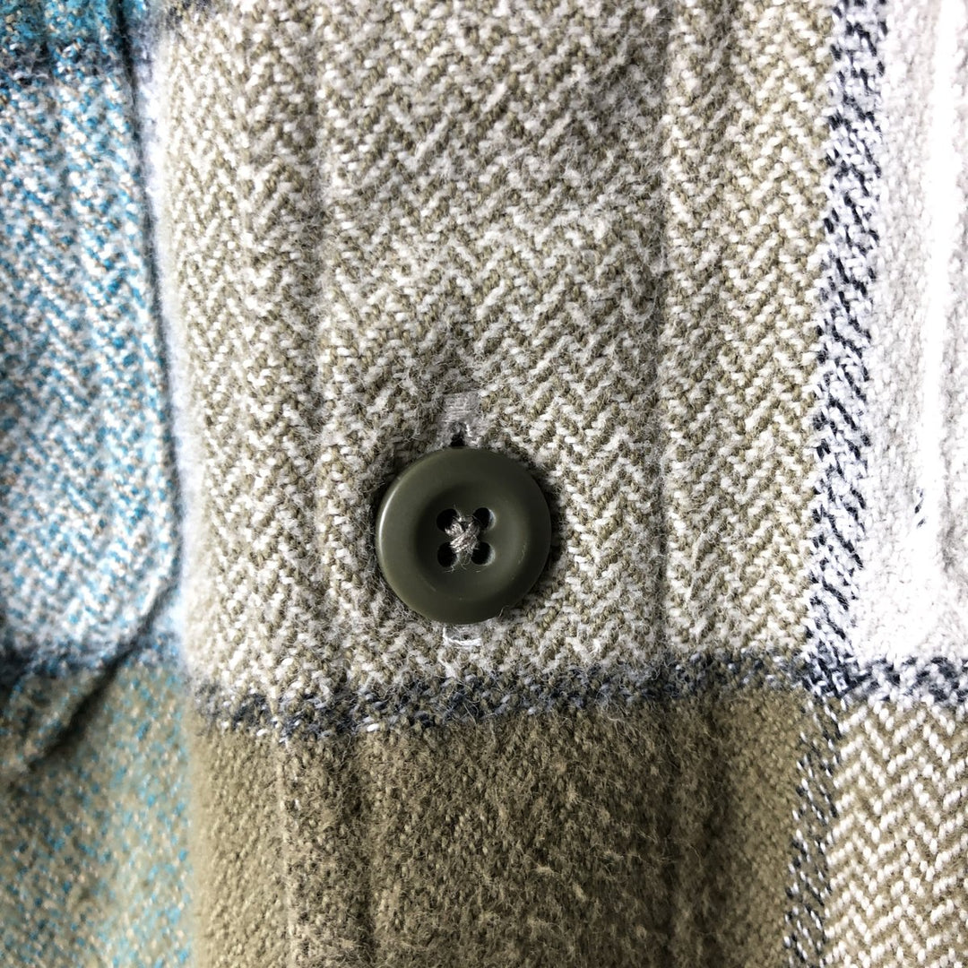 Patagonia Organic Cotton Long Sleeve Flannel Check Shirt, Men's Size XS (STY53947FA14) Organic cotton green type Vintage Second Hand