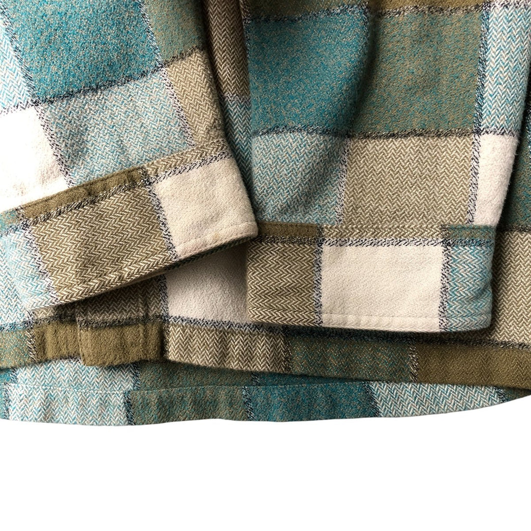 Patagonia Organic Cotton Long Sleeve Flannel Check Shirt, Men's Size XS (STY53947FA14) Organic cotton green type Vintage Second Hand