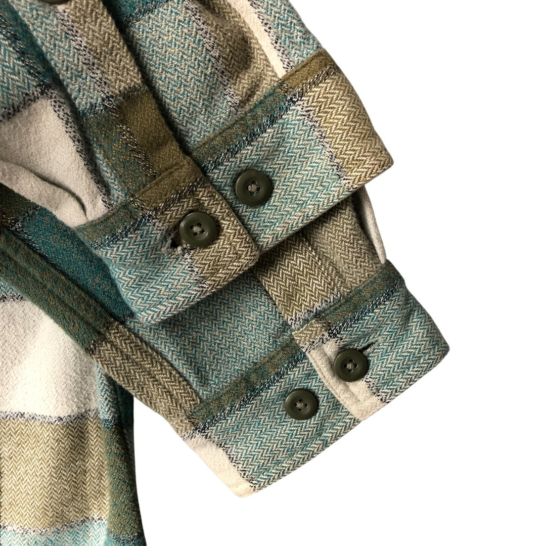 Patagonia Organic Cotton Long Sleeve Flannel Check Shirt, Men's Size XS (STY53947FA14) Organic cotton green type Vintage Second Hand