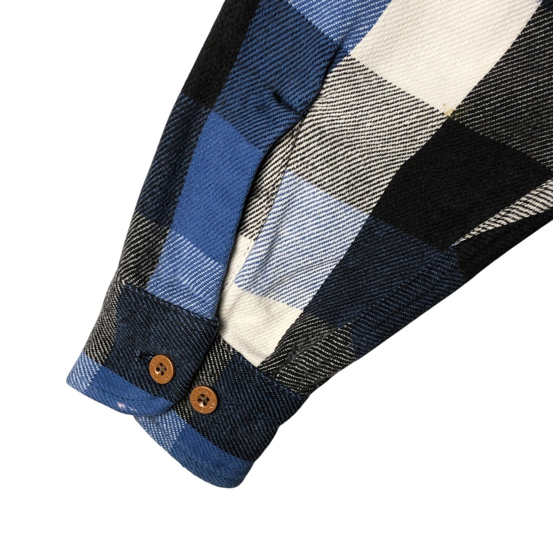 Vintage 1980'S Big Mac long-sleeved flannel check shirt, made in the USA, size M. cotton blue type Vintage Second Hand