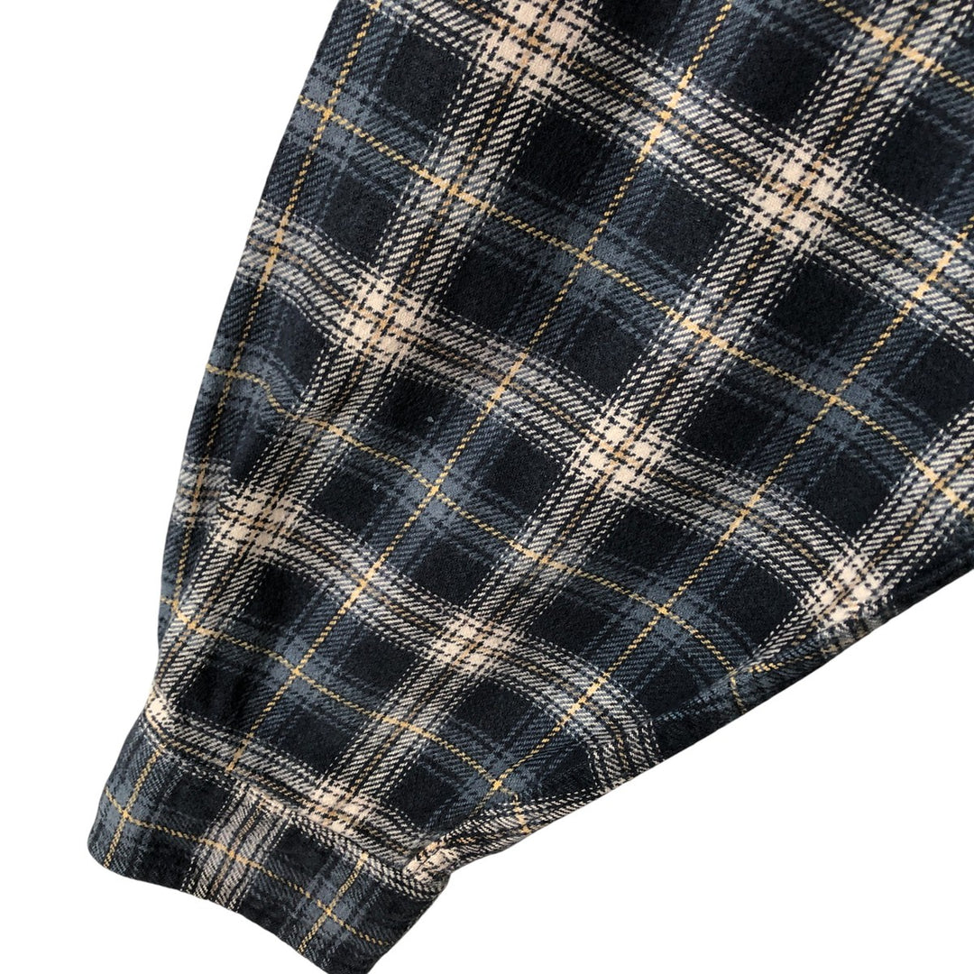 Field and Stream Long Sleeve Flannel Check Shirt, Men's XL unclear navy blue type Vintage Second Hand