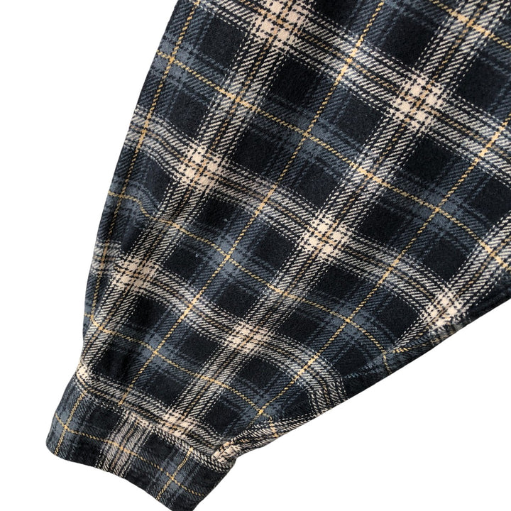 Field and Stream Long Sleeve Flannel Check Shirt, Men's XL unclear navy blue type Vintage Second Hand
