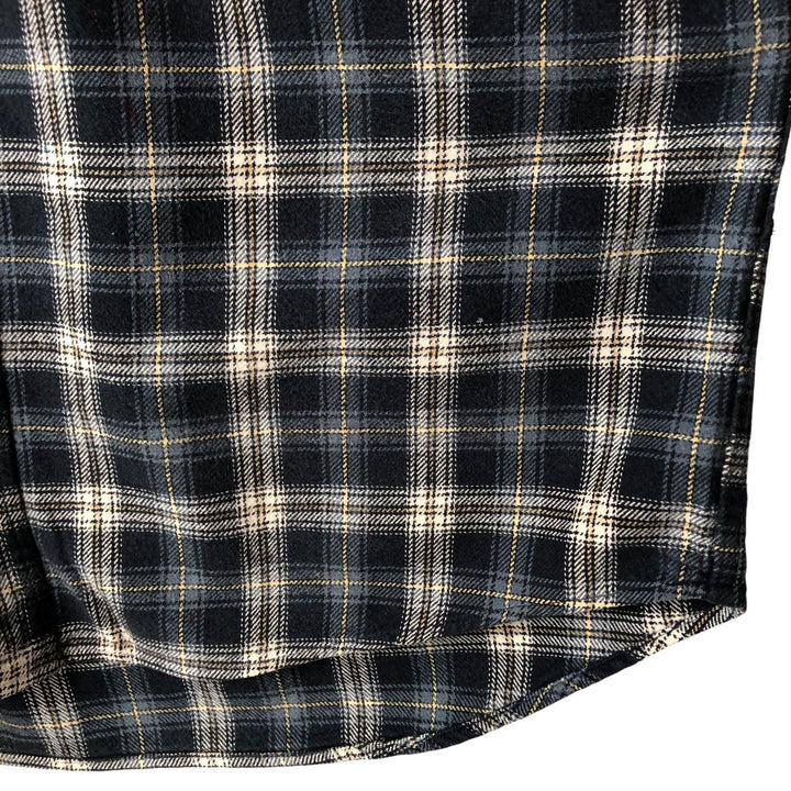 Field and Stream Long Sleeve Flannel Check Shirt, Men's XL unclear navy blue type Vintage Second Hand