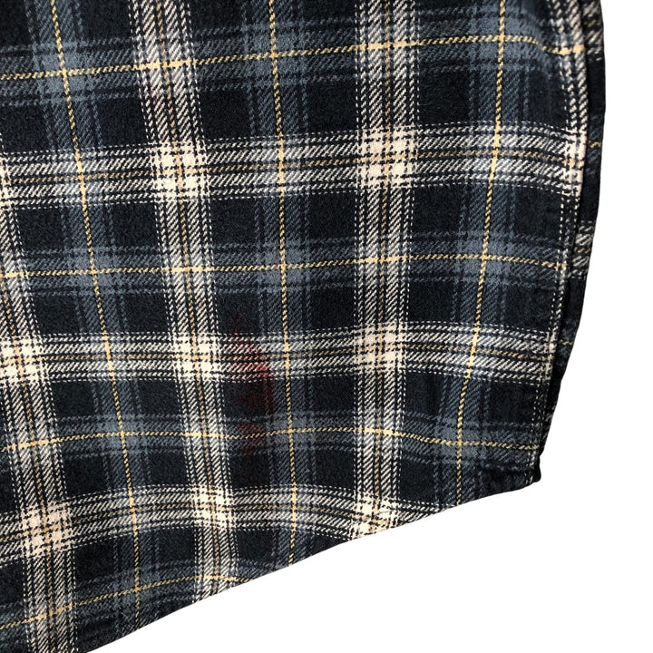 Field and Stream Long Sleeve Flannel Check Shirt, Men's XL unclear navy blue type Vintage Second Hand