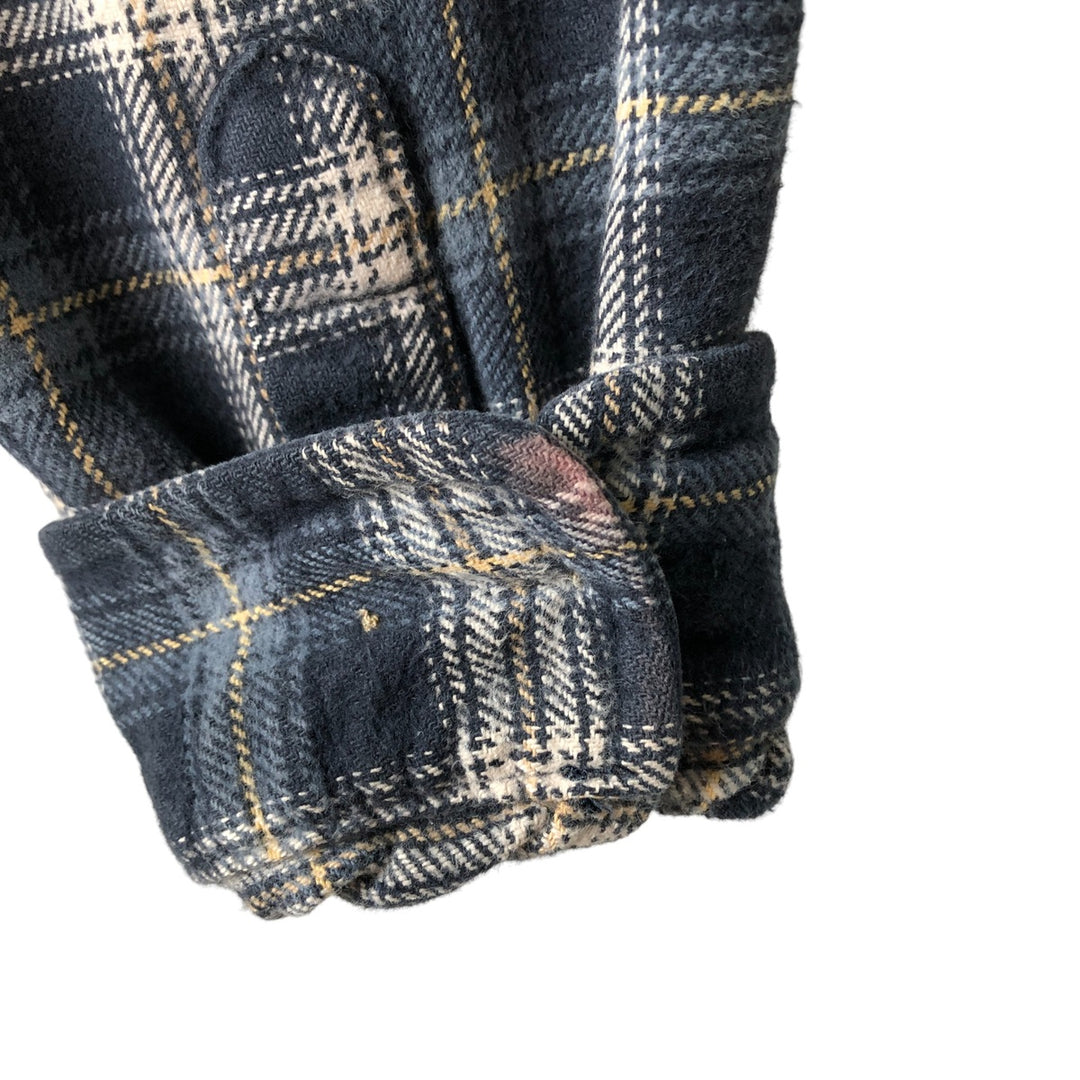 Field and Stream Long Sleeve Flannel Check Shirt, Men's XL unclear navy blue type Vintage Second Hand