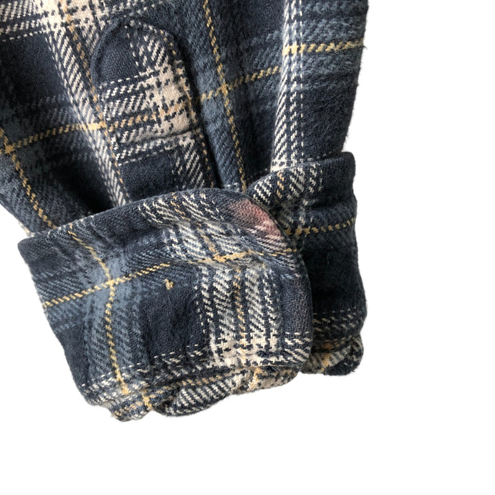 Field and Stream Long Sleeve Flannel Check Shirt, Men's XL unclear navy blue type Vintage Second Hand