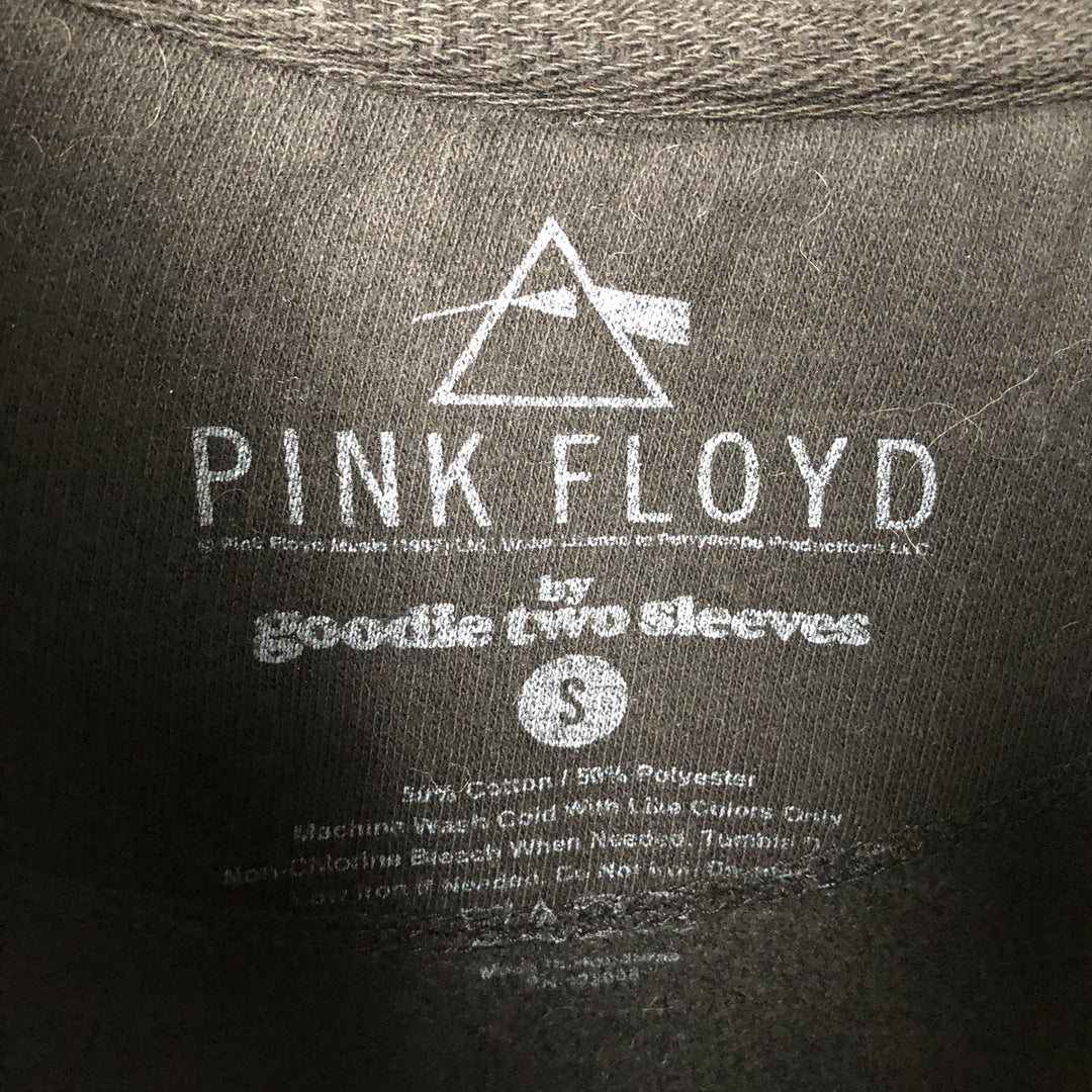 goodle two sleeves Pink Floyd print sweatshirt, men's size small cotton black type Vintage Second Hand