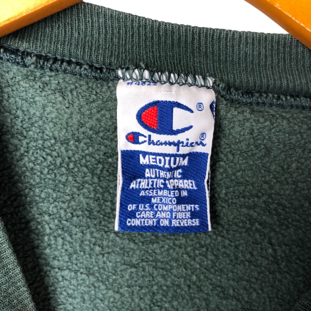 Vintage 90'S Champion Authentic Athletic Apparel sweatshirt, size M, men's cotton Green type dark green Vintage Second Hand