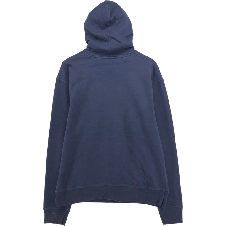Champion Sweatshirt Pullover Hoodie, Men's Size L cotton navy blue type Vintage Second Hand