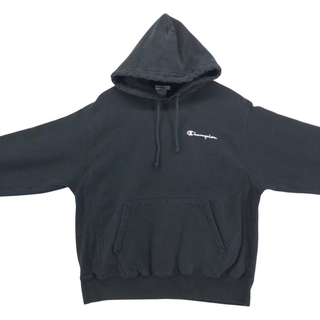 Champion REVERSE WEAVE Reverse Weave Sweat Pullover Hoodie Men's L size cotton black type Vintage Second Hand