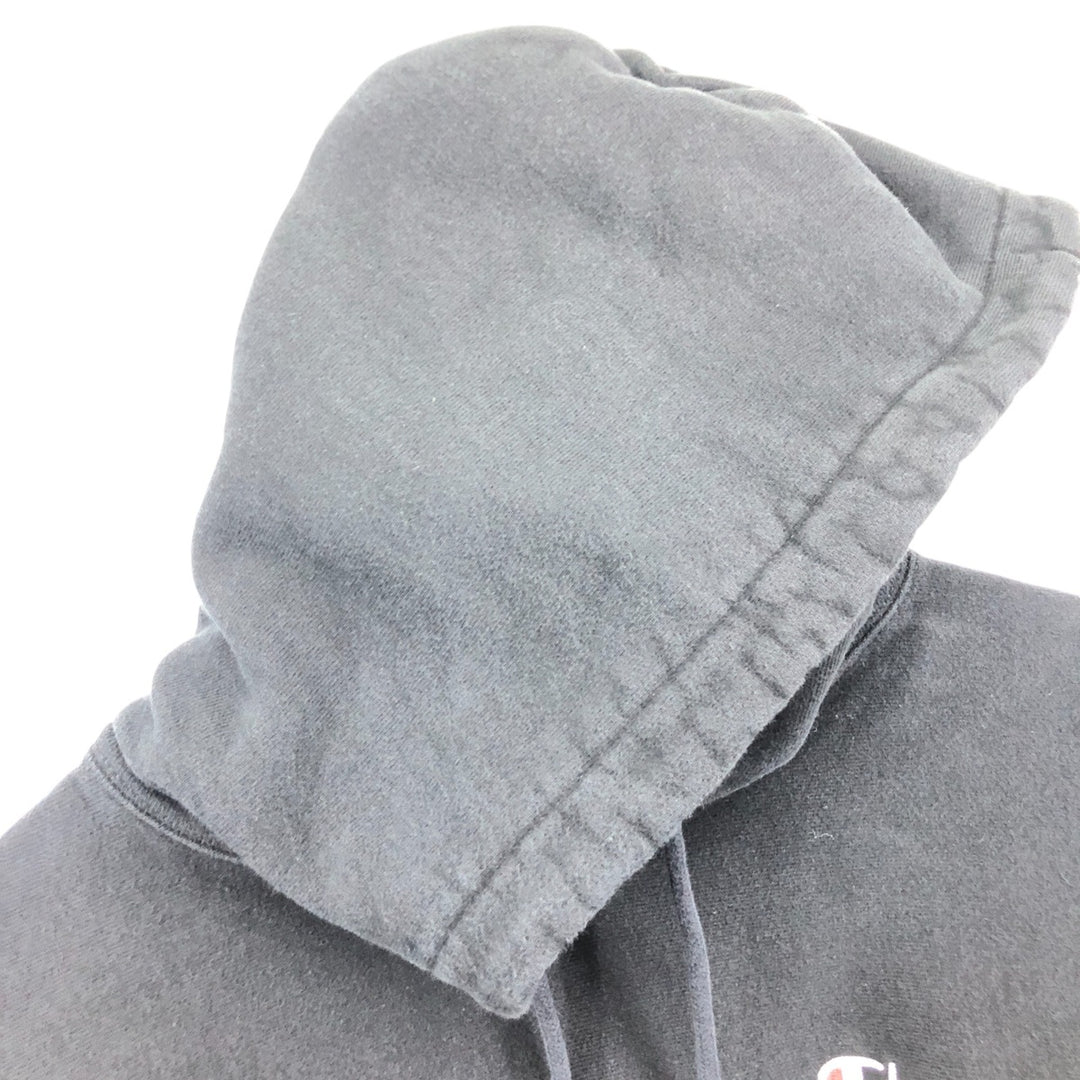 Champion REVERSE WEAVE Reverse Weave Sweat Pullover Hoodie Men's L size cotton black type Vintage Second Hand