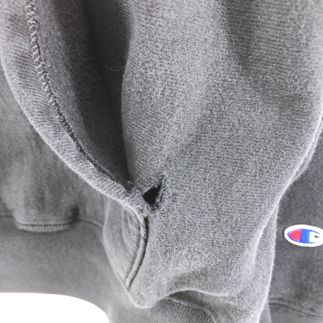 Champion REVERSE WEAVE Reverse Weave Sweat Pullover Hoodie Men's L size cotton black type Vintage Second Hand