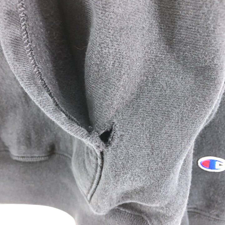 Champion REVERSE WEAVE Reverse Weave Sweat Pullover Hoodie Men's L size cotton black type Vintage Second Hand