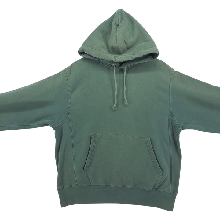 Champion REVERSE WEAVE Reverse Weave Eyeless Pullover Hoodie, Men's Size Medium, Vintage cotton green type Vintage Second Hand
