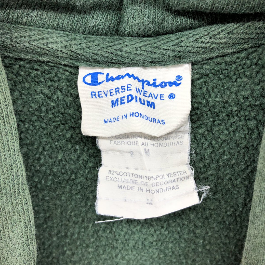 Champion REVERSE WEAVE Reverse Weave Eyeless Pullover Hoodie, Men's Size Medium, Vintage cotton green type Vintage Second Hand