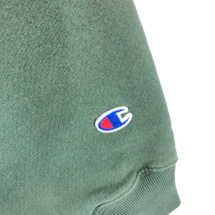 Champion REVERSE WEAVE Reverse Weave Eyeless Pullover Hoodie, Men's Size Medium, Vintage cotton green type Vintage Second Hand