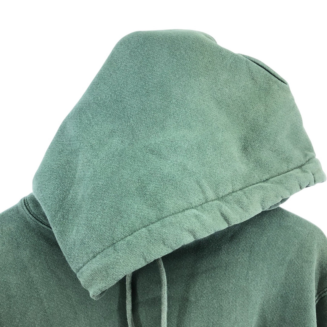 Champion REVERSE WEAVE Reverse Weave Eyeless Pullover Hoodie, Men's Size Medium, Vintage cotton green type Vintage Second Hand