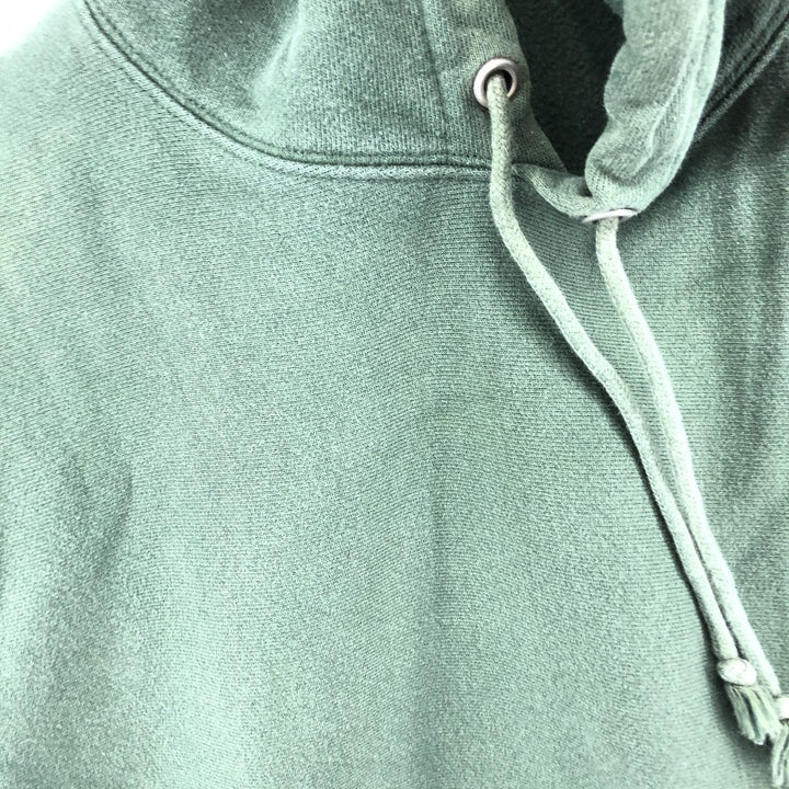 Champion REVERSE WEAVE Reverse Weave Eyeless Pullover Hoodie, Men's Size Medium, Vintage cotton green type Vintage Second Hand