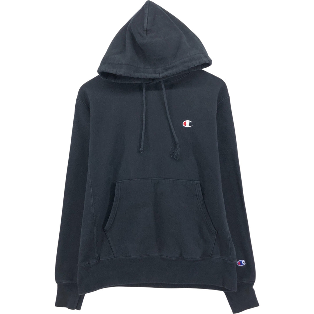 Champion REVERSE WEAVE Reverse Weave Sweat Pullover Hoodie Men's M cotton black type Vintage Second Hand
