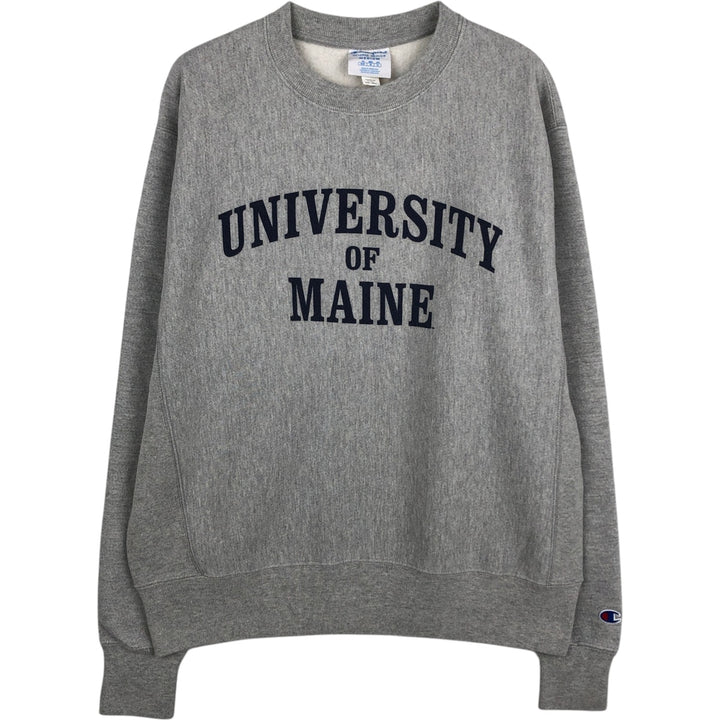 Champion Reverse Weave 3-Print College Sweatshirt, Men's Size Medium cotton gray type Vintage Second Hand