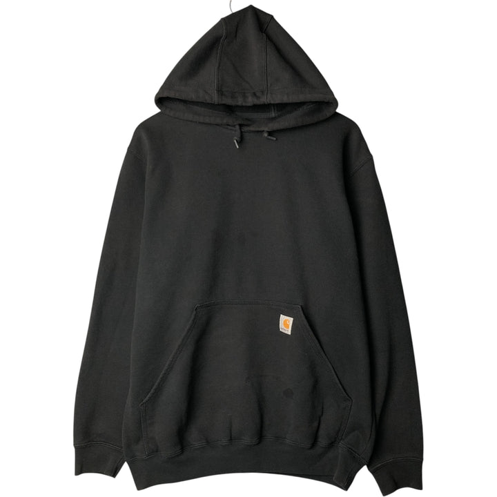 Carhartt ORIGINAL FIT sweatshirt pullover hoodie, men's size M cotton black type Vintage Second Hand