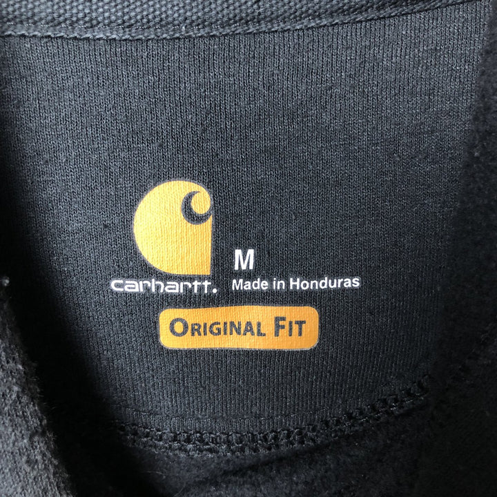 Carhartt ORIGINAL FIT sweatshirt pullover hoodie, men's size M cotton black type Vintage Second Hand