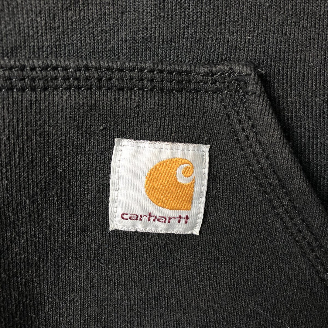 Carhartt ORIGINAL FIT sweatshirt pullover hoodie, men's size M cotton black type Vintage Second Hand