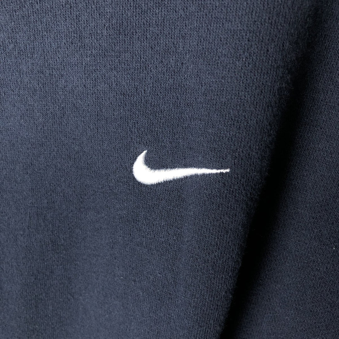 Nike the athletic department sweatshirt pullover hoodie, men's size XL cotton navy blue type Vintage Second Hand