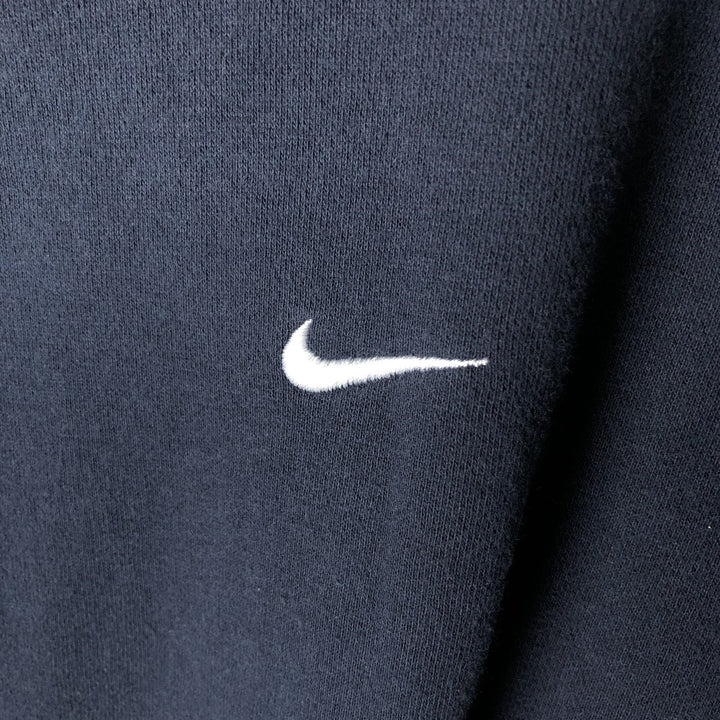 Nike the athletic department sweatshirt pullover hoodie, men's size XL cotton navy blue type Vintage Second Hand