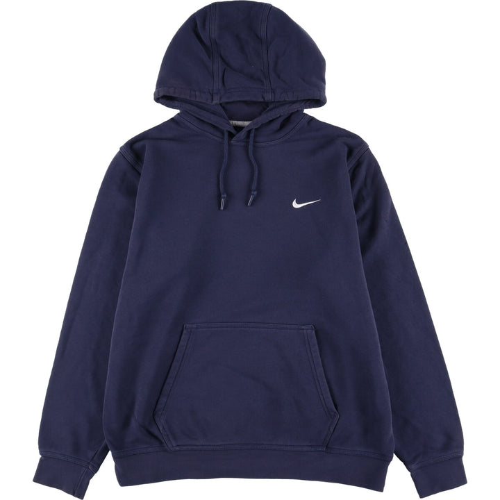 Nike Sweat Pullover Hoodie Men's XL Size cotton navy blue type Vintage Second Hand