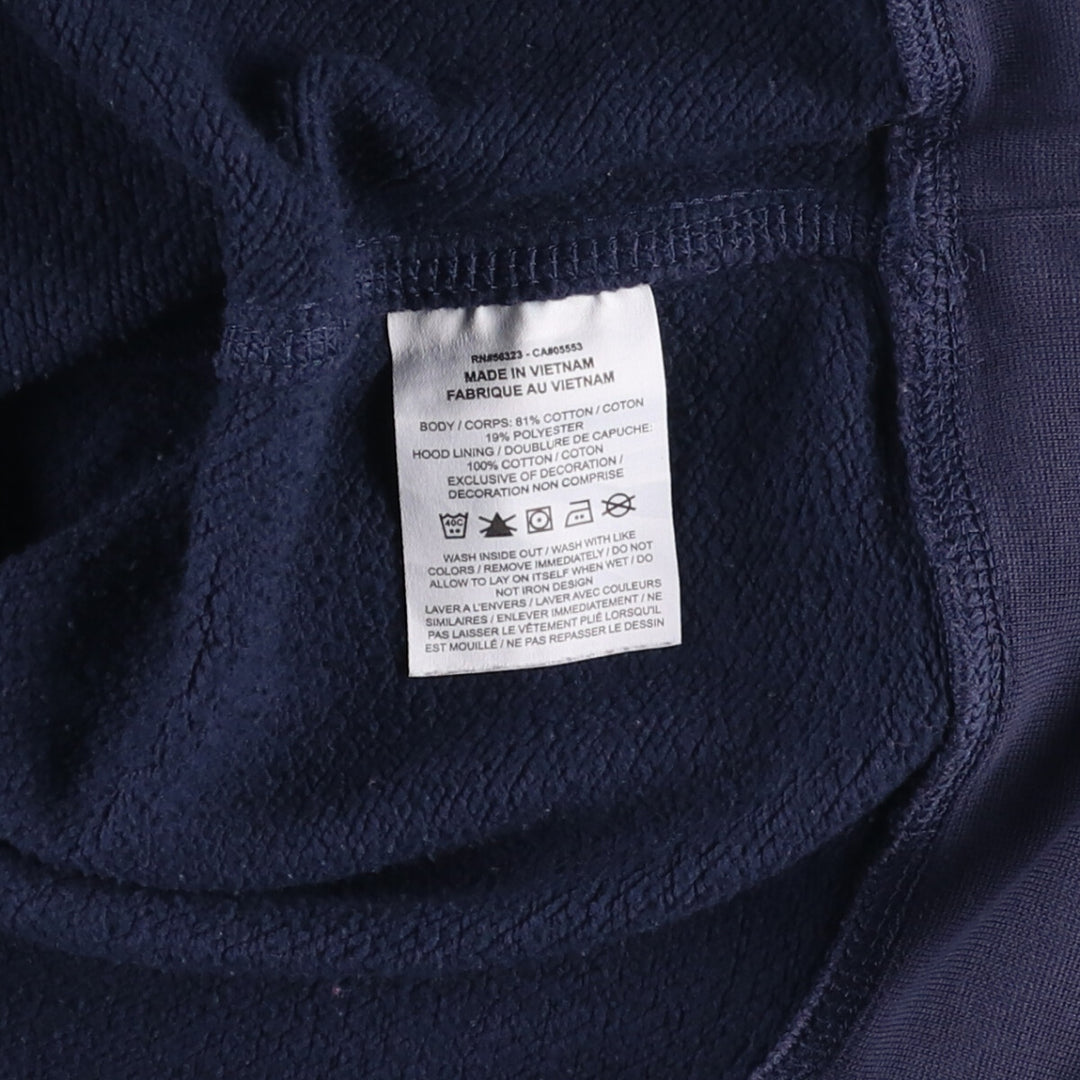 Nike Sweat Pullover Hoodie Men's XL Size cotton navy blue type Vintage Second Hand