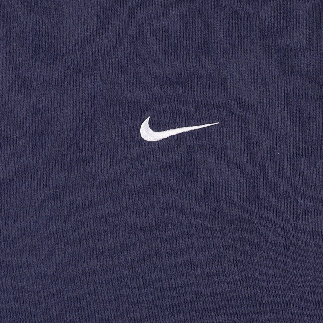 Nike Sweat Pullover Hoodie Men's XL Size cotton navy blue type Vintage Second Hand
