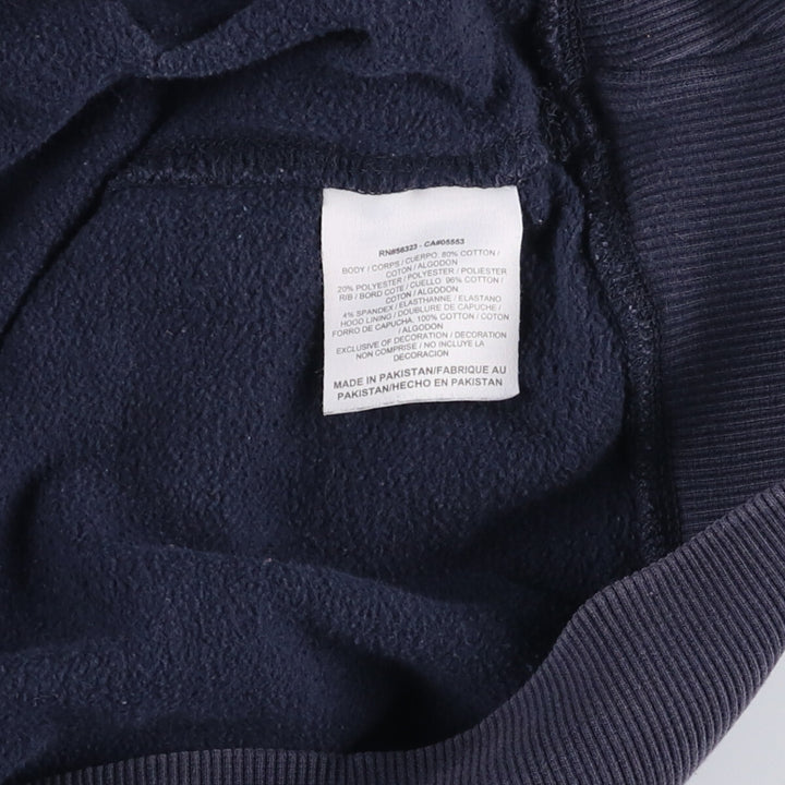 Nike Sweat Pullover Hoodie Men's XL Size cotton navy blue type Vintage Second Hand