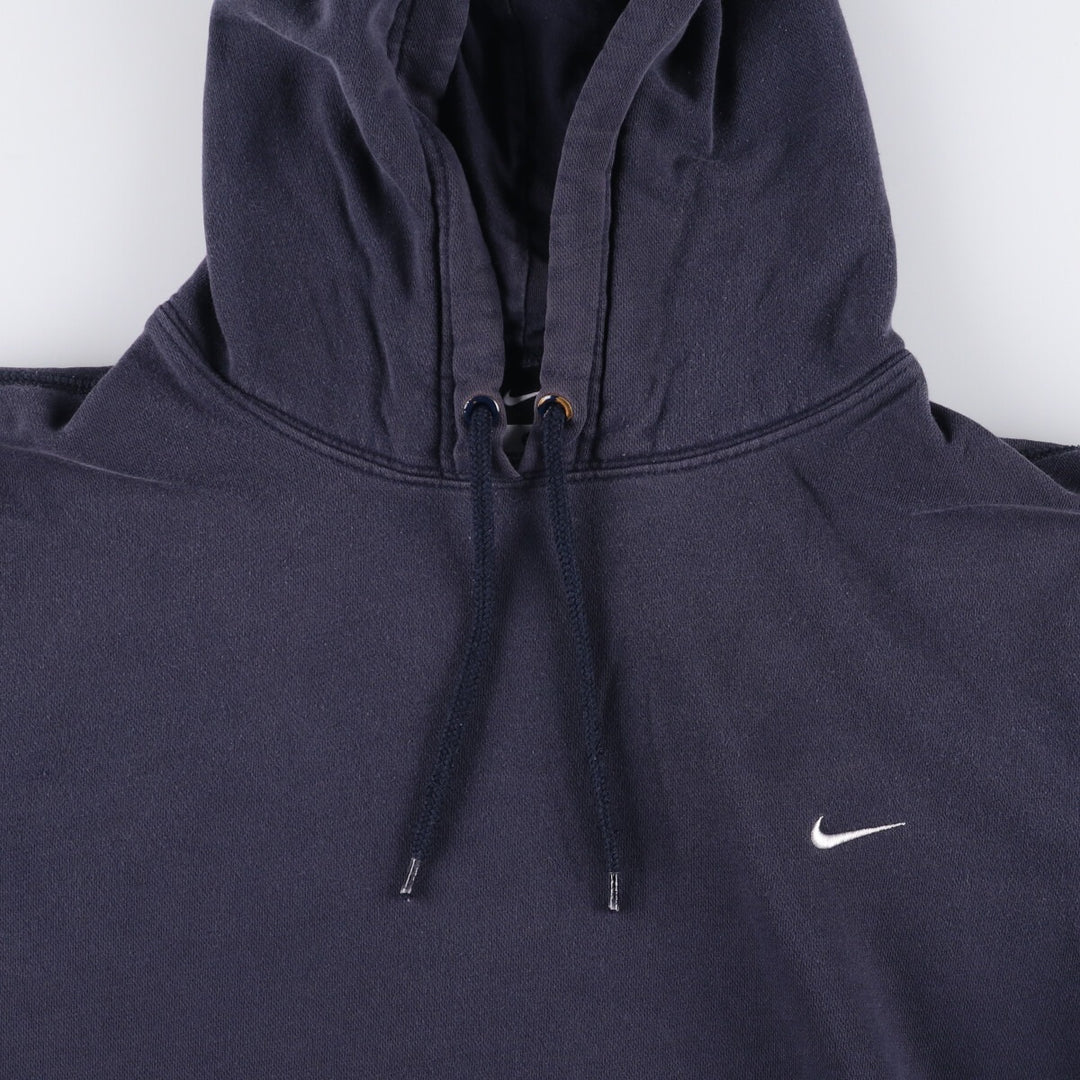 Nike Sweat Pullover Hoodie Men's XL Size cotton navy blue type Vintage Second Hand