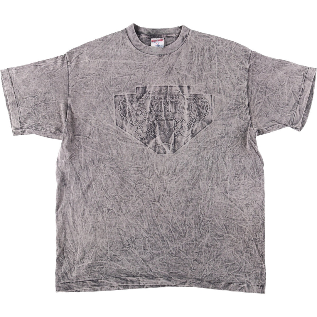 SOF TEE Motorcycle Bike T-Shirt, Made in USA, Men's XXL cotton gray type Vintage Second Hand