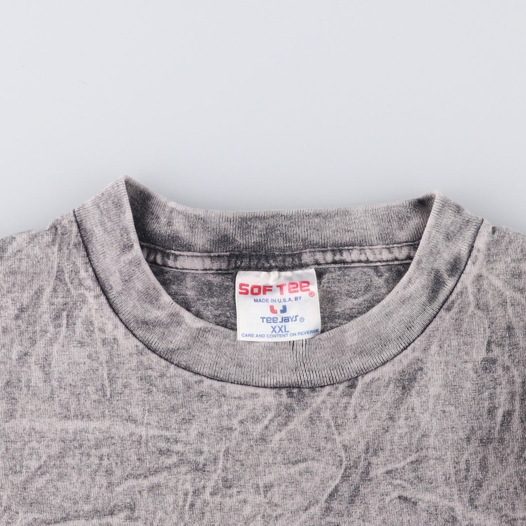 SOF TEE Motorcycle Bike T-Shirt, Made in USA, Men's XXL cotton gray type Vintage Second Hand